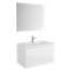 Ensemble de meuble-lavabo mural simple 32" avec miroir Jasso