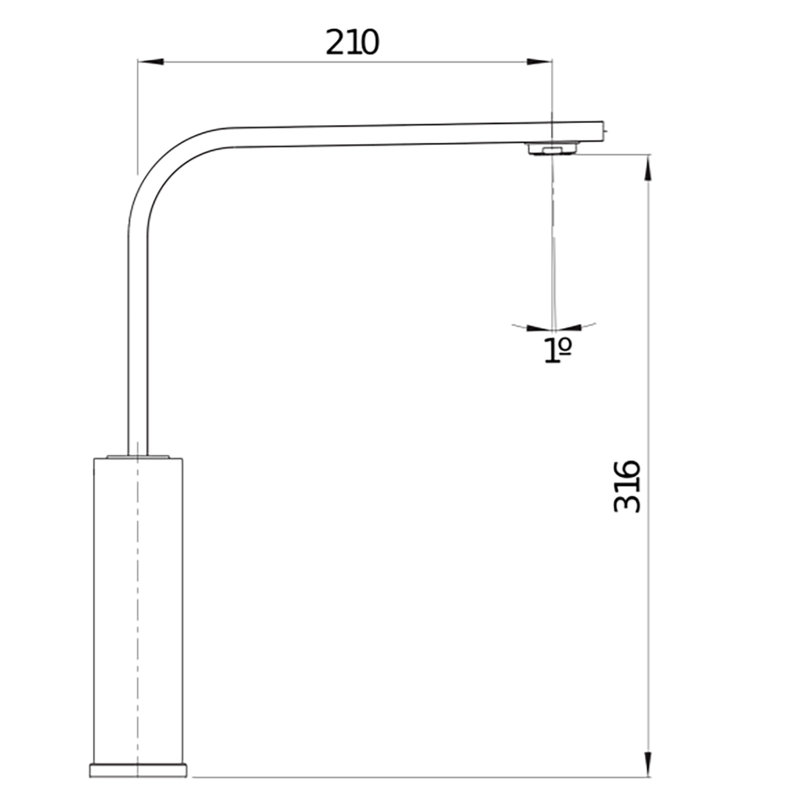 Sole Single Lever Monobloc Tap