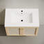 Meuble-lavabo mural 30 po en chêne naturel Cinaed avec comptoir à un trou-118040168-118040170