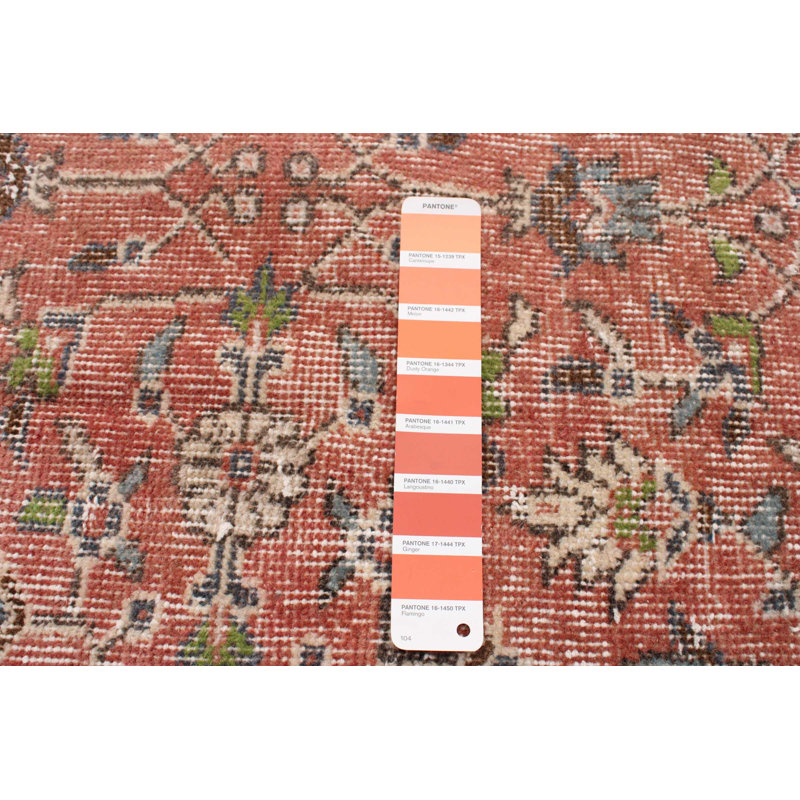 Tapis corail foncé Melis 5 pi 10 po x 10 pi 2 po Anatolian