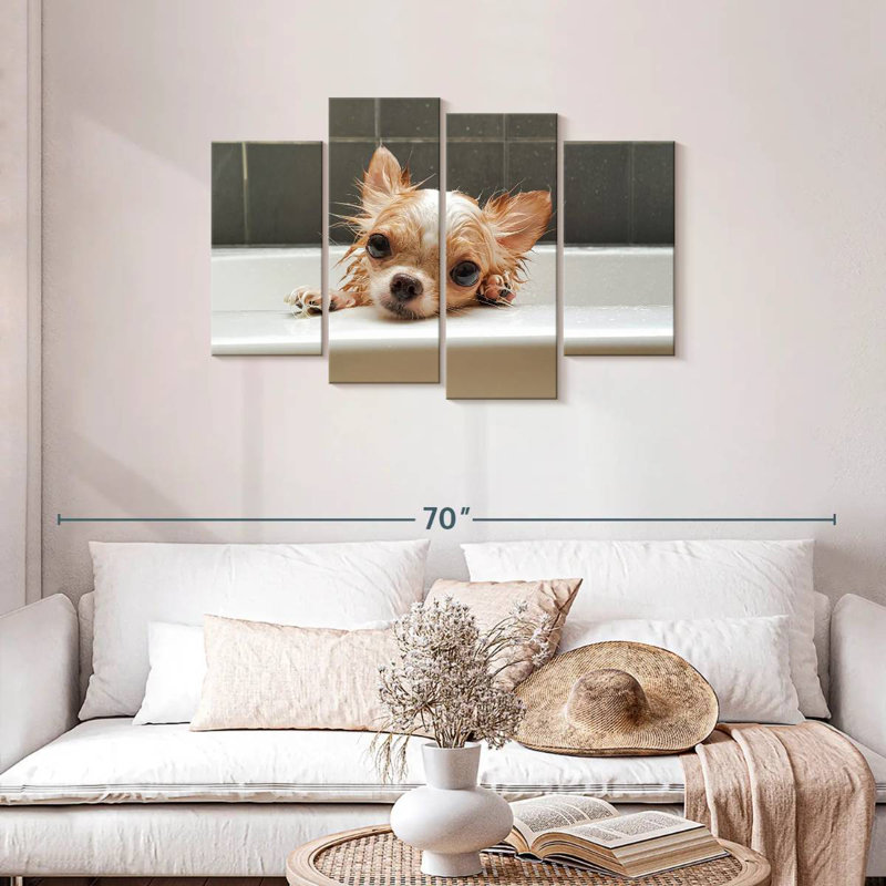Brampt Chihuahua Bathing, H 27 po x l 43 po