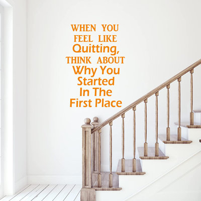 Adhésif décoratif «When you Feel Like»