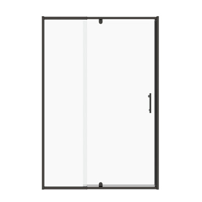 56-60" W X 71" H Piovt Swing Glass Shower Door,Pivot Frame Sliding Shower Door With 1/4"(6Mm) Clear SGCC Tempered Glass Finish Shower Doors,Reversible Installation