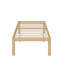 Structure de lit simple en métal robuste, lit plateforme en acier imprimé, pieds à bords arrondis, anti-balancement, anti-bruit-508458914