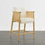 Upholstered Counter Stools with Hand-Woven Rope Arms-784111238
