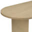 Ensemble de table de salle à manger 6 personnes Lyddia avec chaises rembourrées et base à double caisson cannelé-129681403-129681404