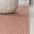 Alda Modern Minimalist Mingled Solid Salmon/Cream Indoor/Outdoor Rug-1647015071