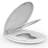 2PC Toilet Seat Round,Toilet Seat with Toddler Seat Built in, Toilet Seat with Quick-Release And Quick-Attach, with Soft Close,Easy Install and Clean - White