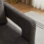 Fauteuil d'appoint pivotant revêtu de tissu bouclé-112730290