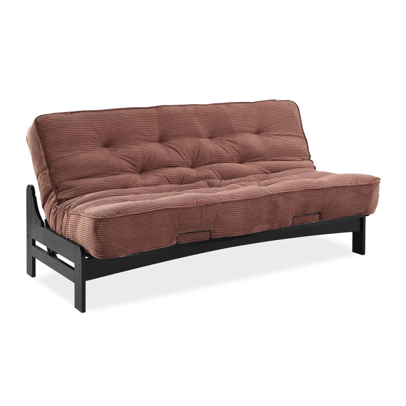 Futon et matelas Mcburney, Velours côtelé Java