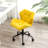 Yellow Diamond Tufted Adjustable Swivel Office Chair-650434890