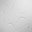 Panneau mural 3D blanc 19,625 "x 19,625" (paquet de 10)
