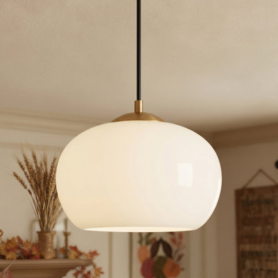 Breeana 1-Light Dimmable Single Pendant 