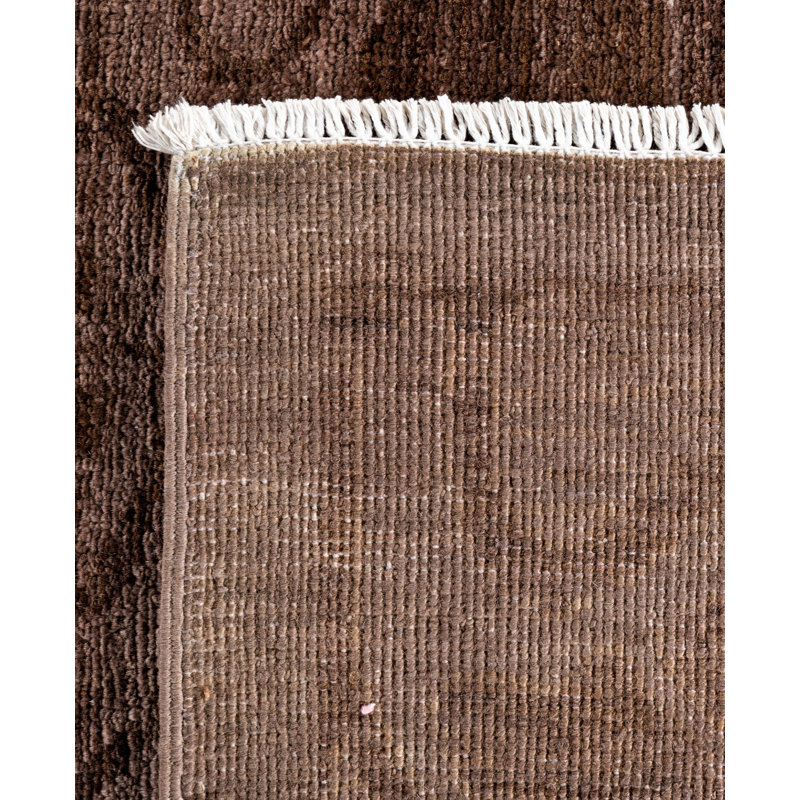 Overdyed One-of-a-Kind 10' 2" X 12' 10" Hand Knotted Area Rug