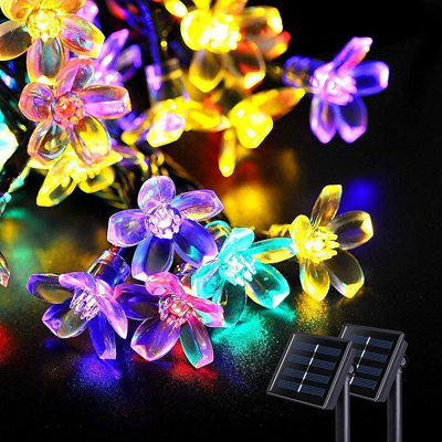 367.2' LED Solar Powered 50 - Bulb String Lights