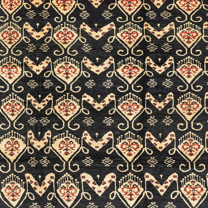 Tapis abstrait moderne 3231, Carré 6 pi
