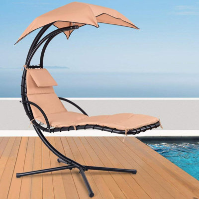 Chaise longue suspendue avec support Nagina