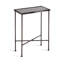 Mazure Narrow Side Table with Hammered Metal Tabletop-601038305