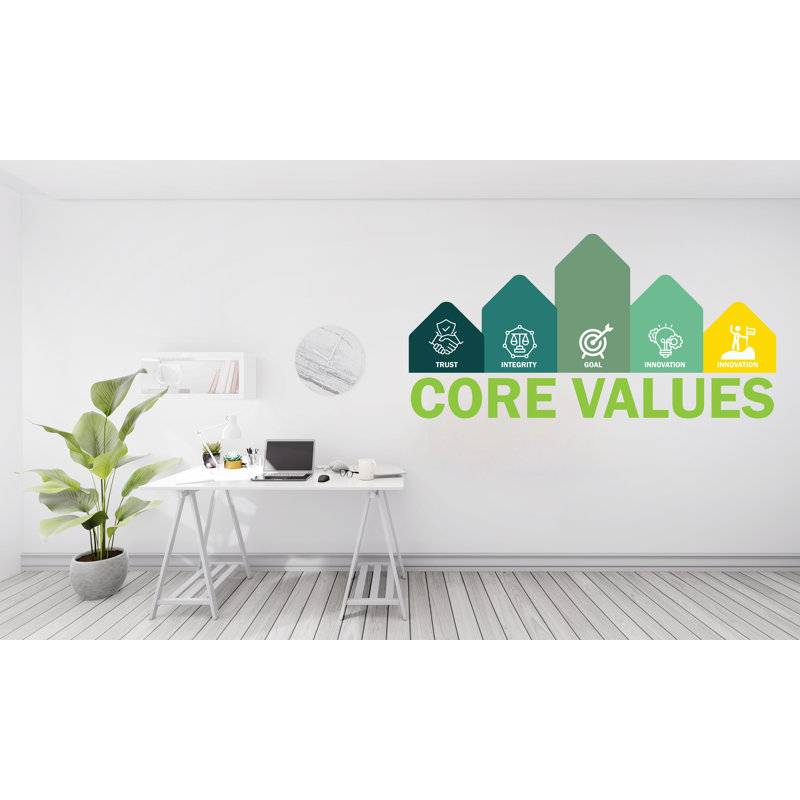 Autocollants muraux Core Value, H 12 po x l 24 po