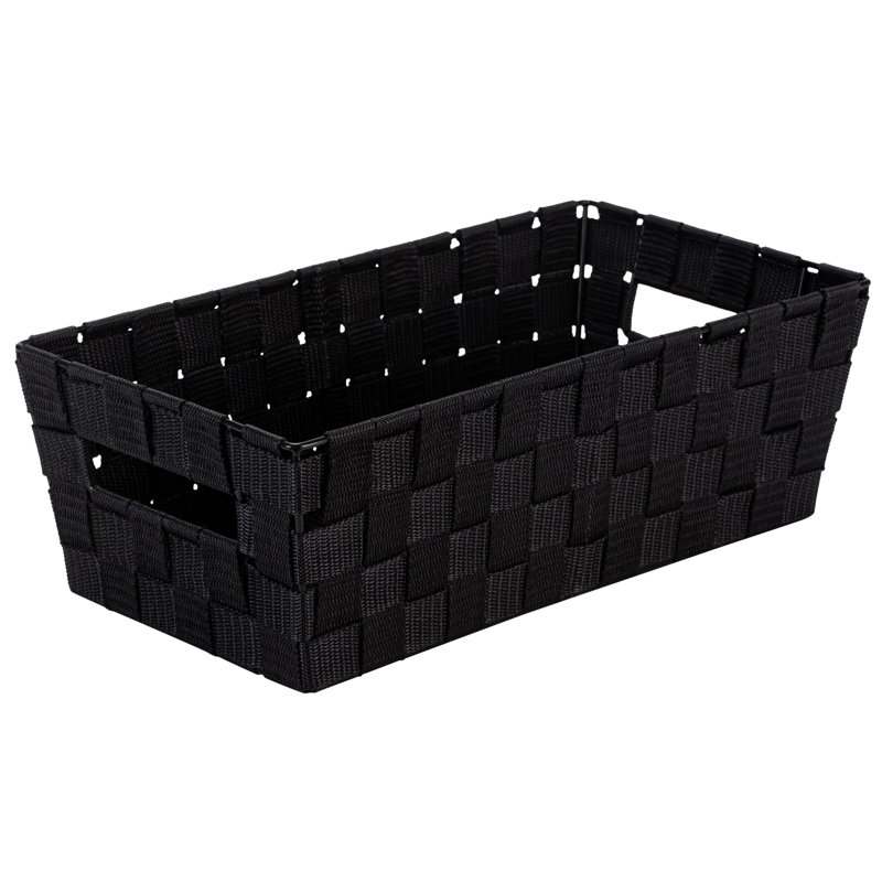 Simplify Plastic Decorative Bins, Black