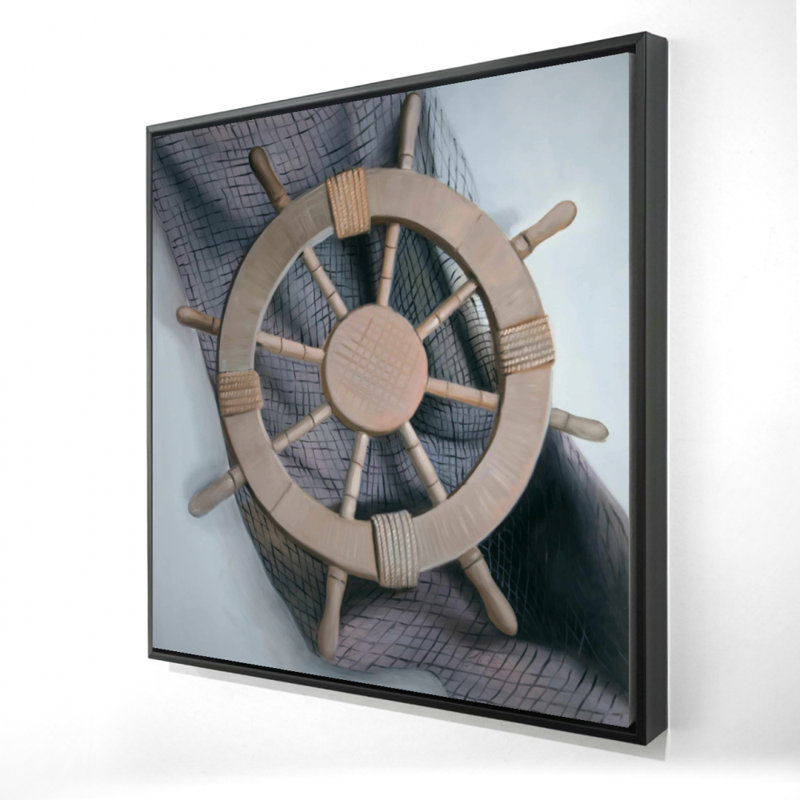 «Helm On A Fishing Net» sur toile, H 36 po x l 36 po