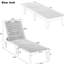 2 chaises longues d'extérieur American Design, brun foncé, 5 positions réglables, résine de polypropylène imperméable, courbées ergonomiques et faciles à déplacer pour les chaises longues de plage et de bord de mer brunes de 2, niveau-763405750
