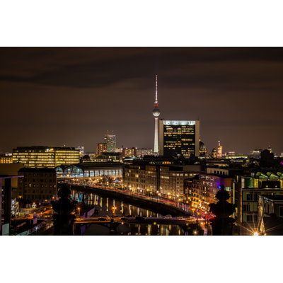 Berlin Skyline by Javier Garcia Seijas - Wrapped Canvas Print
