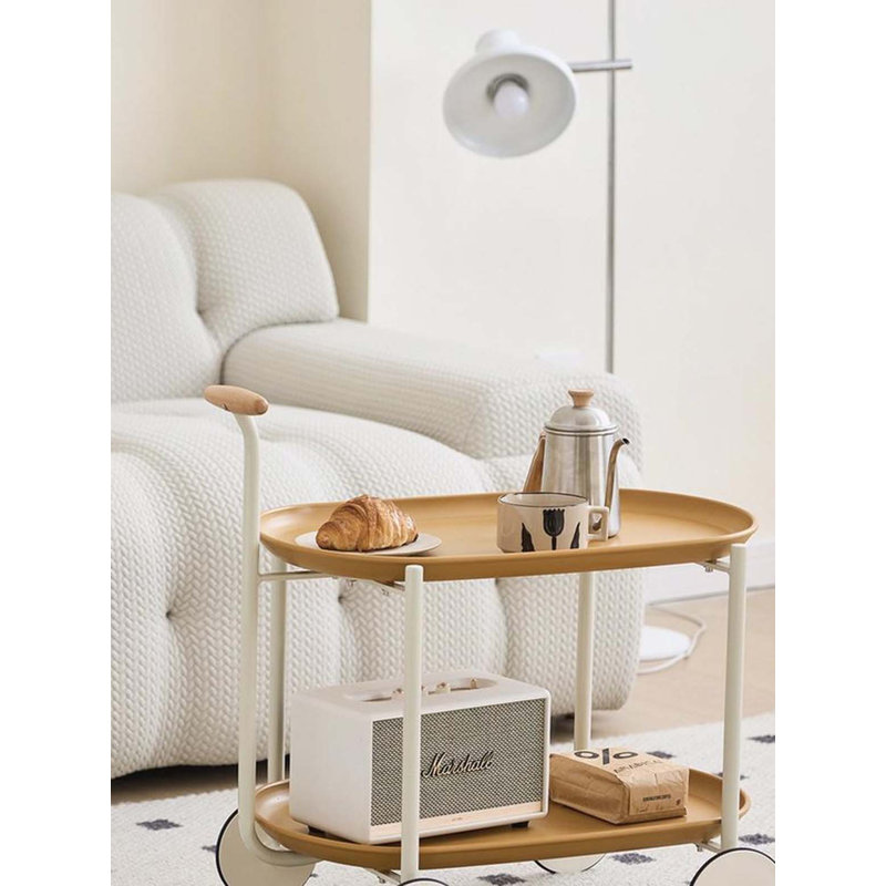 Table basse mobile à deux couches