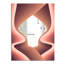 Miroir mural Nebulous Waves 3-40098014