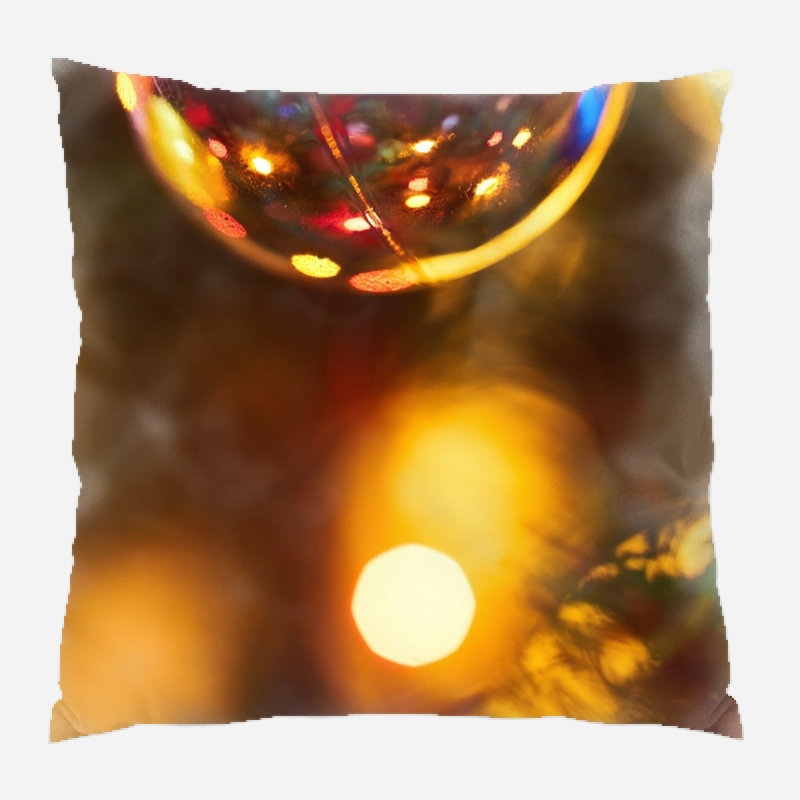 Abstract Microsuede Reversible Throw Pillow