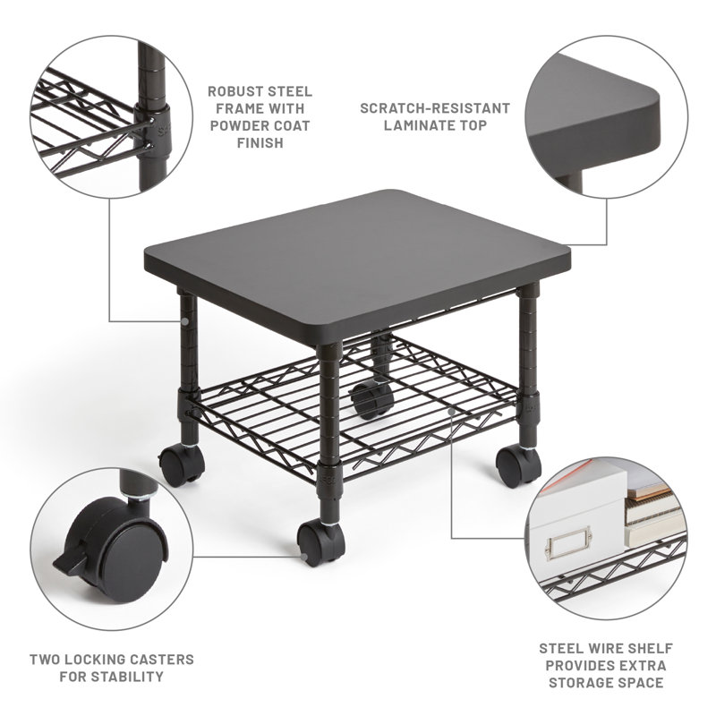 Printer Stand, Black