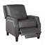 Fauteuil inclinable à dossier poussoir de style transitionnel avec fauteuil à mouvement 1 pièce