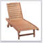 Chaise longue inclinable en bois Thach