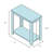 Solid Wood Top End Table and Built-In Outlets-491647141