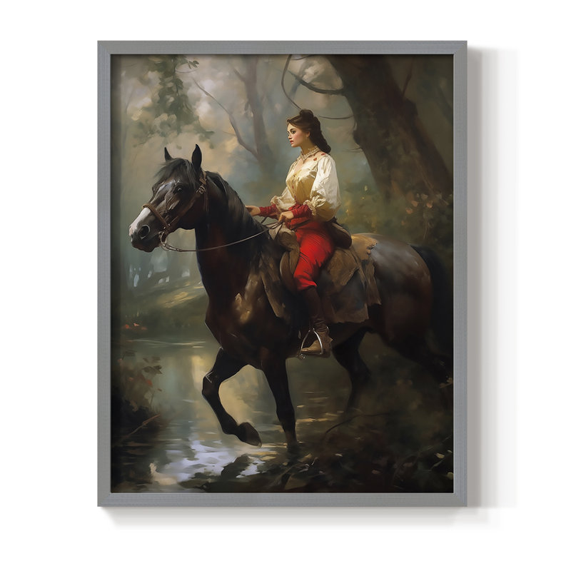 Reproduction encadrée WOMEN Series CDXC III - bois massif, H 30 po x l 24 po, Gris