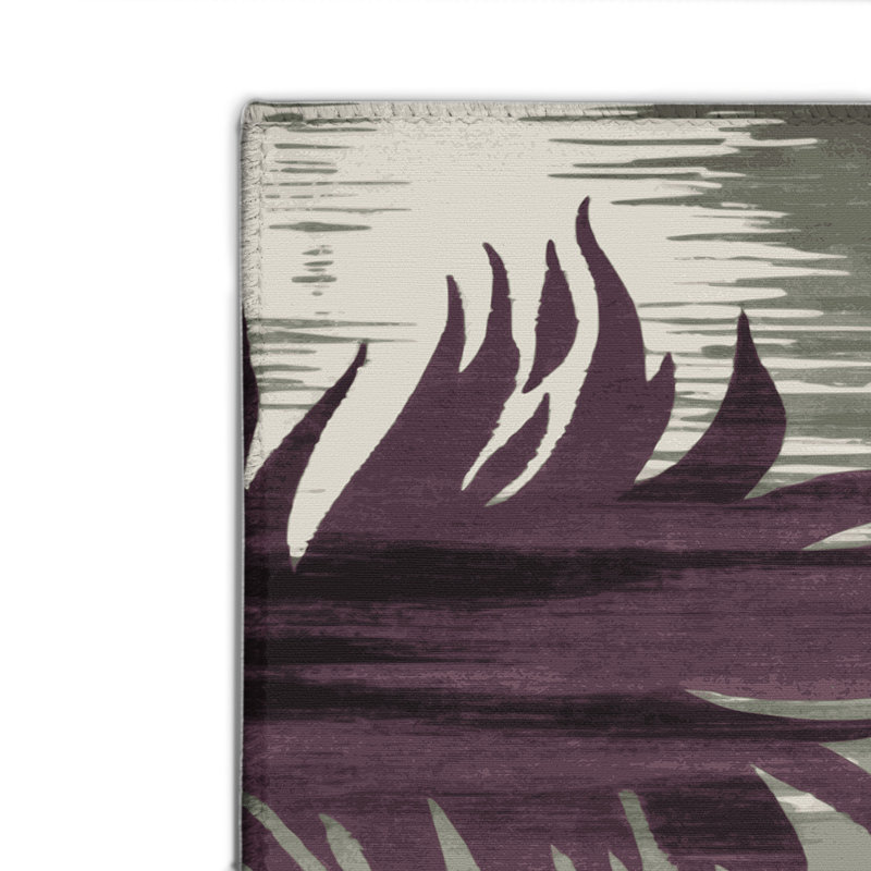 Watercolor Brown Indoor and Outdoor Area Rug, Rectangle 2' x 3'