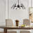 Jamoy 12 - Light Dimmable LED Sputnik Modern Linear Chandelier