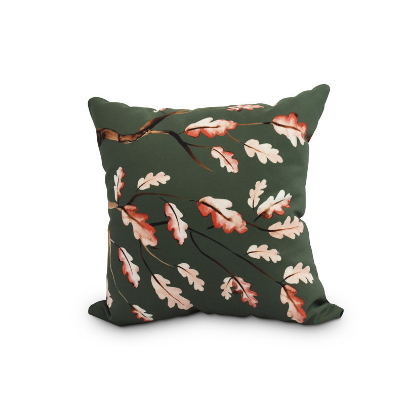 Coussin moelleux Harvest, 20 po x 20 po, Vert foncé