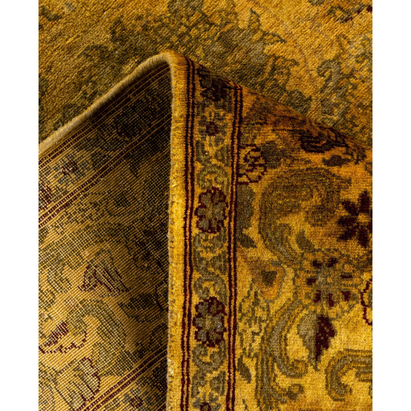 Overdyed One-of-a-Kind 4' 2" X 6' 3" Hand Knotted Area Rug