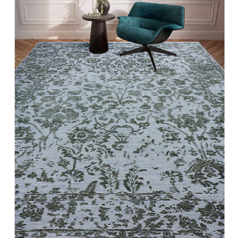 Floral Area Rug, Rectangle 6' x 9'