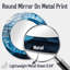 «Modern Transitional Prismatic Maze Of Blue I» - Art mural miroir moderne - imprimé sur métal-1614337586