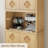 72" H Kitchen Pantry Cabinet with Open Shelf, Crystal Knobs, Microwave Stand & Adjustable Storage-199557353