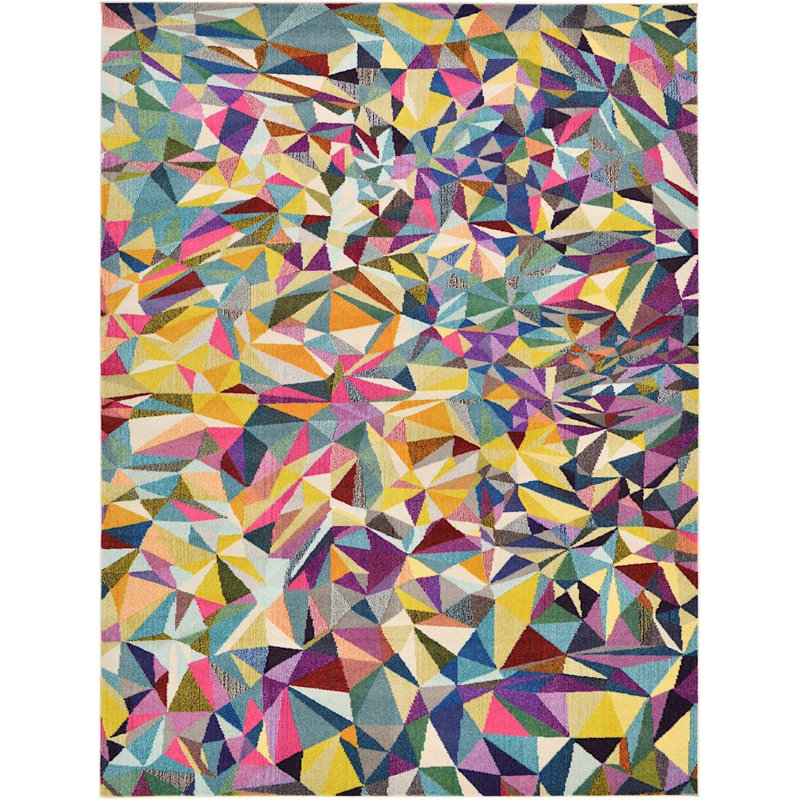 Abstract Indoor Rug, Rectangle 9' x 12'