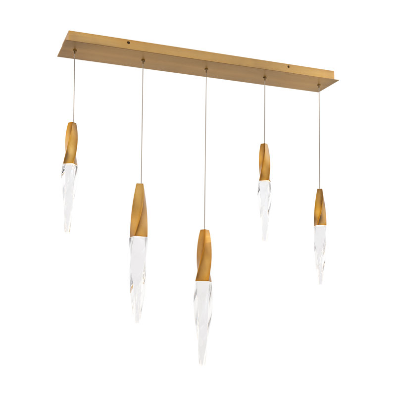 Kindjal 5 - Light Pendant, Aged Brass