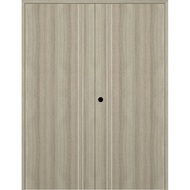 Porte double à panneaux Optima 2V, 59,5 po x 79,37 po, Shambor, À droite