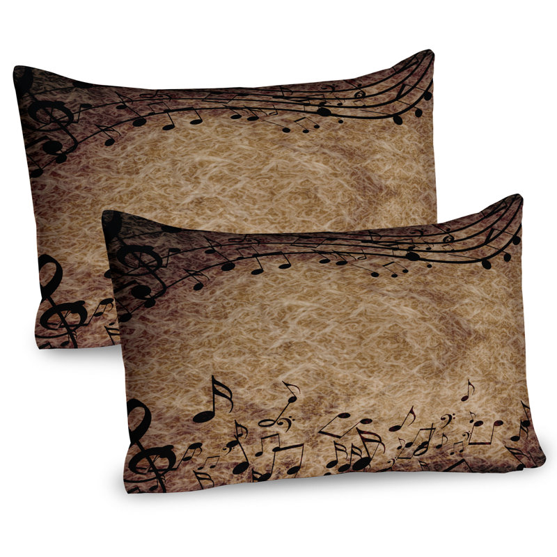 Ensemble de 2 taies décoratives avec drap Ambesonne, L 26 po x H 20 po