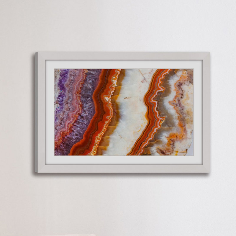 Kaolinite - Reproduction d'art graphique sur papier encadré, H 24 po x l 36 po x P 1,5 po