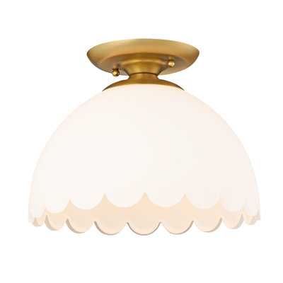 Filomela Glass Semi Flush Mount
