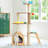 4 Tiers Cat Tree with Condons,Perch,Scratching Posts