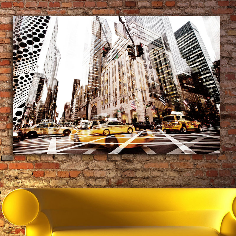 «Urbanism», art mural en verre trempé, 24 po x 36 po